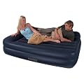Intex Raised Queen Size Airbed Air Bed with Built-in Electric Pump 702