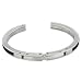 Stainless Steel Black Geometric Pattern Bracelets