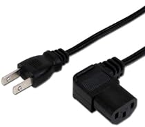 アイネックス AC電源ケーブル 極細L型タイプ ACP-15L-BK
