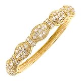 Designer Inspired Vermeil CZ Bangle