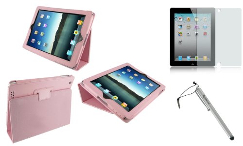 rooCASE 3n1 Dual Station Premium Leather (Pink) 