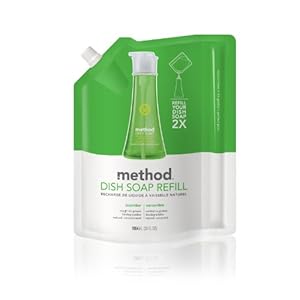 Method Gel Dish Pump Refill 36oz, Cucumber (Pack of 2)