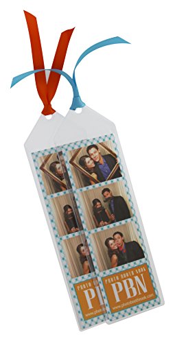100 Premium Vinyl Photo Booth Bookmark Sleeves 2 1/4