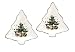 Nikko Christmas Giftware 6" Candy Dish, Set of 2