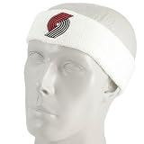 adidas Portland Trail Blazers White Team Logo Headband