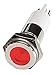 Flat Indicator Light, LED Lamp Type, 120VAC Voltage, 10mm Mounting Dia. Size