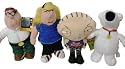 Family Guy Punk Rocker Plush Doll 7 Inch Set of 4 Peter Stewie Chris Brian