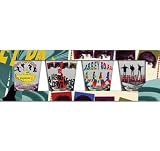 British Invasion 4 piece Shot Glass Set Clear Glass