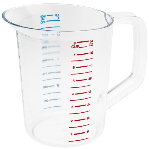 Best Price Rubbermaid Commercial Products FG321700CLR 2-Quart Bouncer Measuring Cup