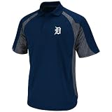 MLB Detroit Tigers Season Pass Polo Shirt, Navy Granite