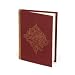 Handmade Recycled Cotton Paper Burgundy Journal-Ethnic Print 