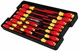 Wiha 32095 Slotted and Phillips Insulated Screwdriver Set, 1000 Volt, 19 Piece by Wiha