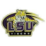 NCAA Louisiana State Fightin Tigers Car Magnet Oval (Large, 2 Pack)