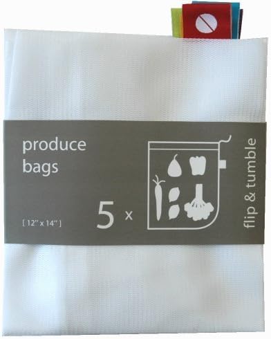 5 X flip and tumble Set of 5 Reusable Produce Bags by flip &amp; tumble