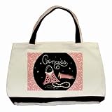 Classic Tote Bag (2-Sided) of Princess Accessories (Purse, Gloves, Pearl Necklace, Beautiful, Cartoon, Disney, Barbie, Fairy, Island, Magical, Belle, Cinderella, Costume, Doll, Wedding)