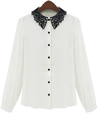 Bingirl Women Summer Career Lady Black/White Leopard Blouse Tops