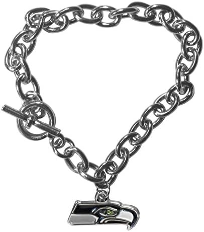Siskiyou NFL unisex-adult Charm Chain Bracelet