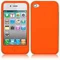 iPhone 4 Bright Orange Fluro Silicone Skin Case Cover Keep Talking Shop iPhone 4 4G 4TH Generation Accessories