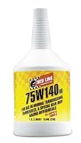 Red Line 75W140 Non-Limited Slip Synthetic Gear Oil - 1 Quart, Pack of 12