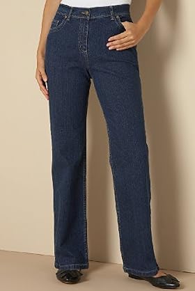 Straight Leg Denim Jeans