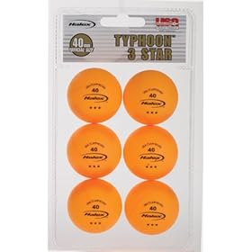  Halex Fusion 6-Pack 3-Star Table Tennis Balls (Orange)
