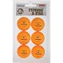 Halex Fusion 6-Pack 3-Star Tennis Balls (Orange)