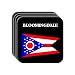 US State Flag - BLOOMINGDALE, Ohio (OH) Set of 4 Mini-Mousepad Coasters