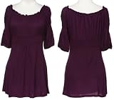 ROMEO & JULIET COUTURE Jersey Knit Peasant Blouse