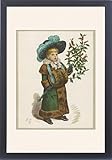 Framed Prints of Girl With Holly from Mary Evans