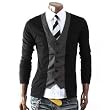 Doublju Mens Casual Stylish Slim Cardigan(W03C)