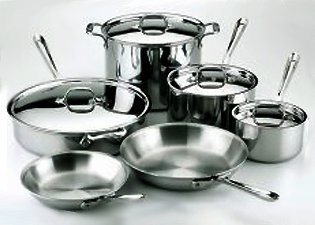 All-Clad Tri-Ply Stainless Cookware Set - 10 pcs product image