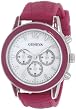 Geneva Women's AMZ1006 Mother-of-Pearl Silicone Croco Strap Watch