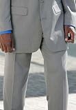 Kings' Court Suit Dress Pants Double Pleat Solid