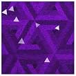 ArtScape 9' Purple Triangles Pool Table Cloth