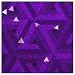 ArtScape 9' Purple Triangles Pool Table Cloth