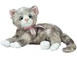 TY Beanie Babies Rhapsody  - Grey Cat with Pink Ribbon