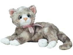 TY Beanie Babies Rhapsody  - Grey Cat with Pink Ribbon