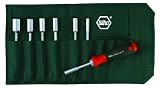 Wiha 28198 Drive-Loc VI Metric Nut Drivers Interchangeable Blade Set in Durable Pouch, 8-Piece