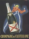 Fridge Magnet-Classic Champagne Advertising-7cm x 4.5cm-Set of 2