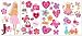 Barbie Deco Fashion Hearts Wall Sticker Appliques