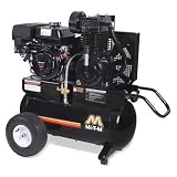 9 HP Gasoline Honda / 20 Gallon Two Stage Wheelbarrow Air Compressor