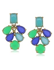 kate spade new york "Boardwalk Stroll" Green Chandelier Earrings