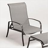 IMAGE OF Pacific Sling Adjustable Lounge Chair Finish: Tuscan Sand, Sling: Pewter