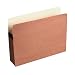 Wilson Jones Red Rope File Pockets, 5.25 Inch Expansion, Tyvek Reinforced Top Gussets, 9.5 x 11.75 Inches, Letter Size, Brown, 10 Pockets Per Box (WCC66)