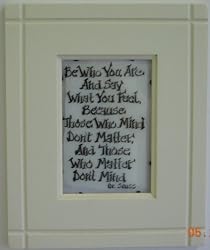 Small Framed Verse - Dr. Seuss Verse