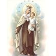 Carded 8"x10" Prints for Framing - Our Lady of Mount Carmel - Linen Paper - 7 and 4 Color Process Printing
