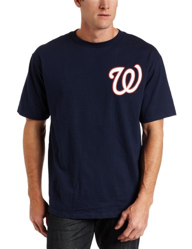 MLB Washington Nationals Wordmark Basic T-Shirt Navy, X-Large at Amazon.com