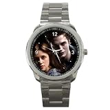 Sport Metal Watch of Twilight Edward Cullen and Bella Swan in Love