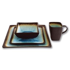 Paradise 16 Piece Contemporary Dinnerware Set by Dinnerware