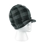 Levi's Boys "Skater Plaid" Beanie with Brim (Sizes 8-20)
